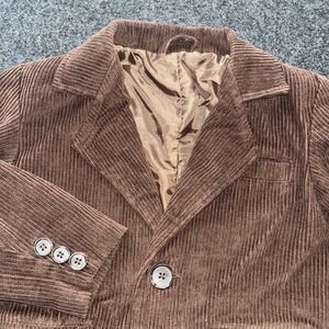 Rugged Butts Brown‎ Corduroy Blazer Jacket Boys 3T